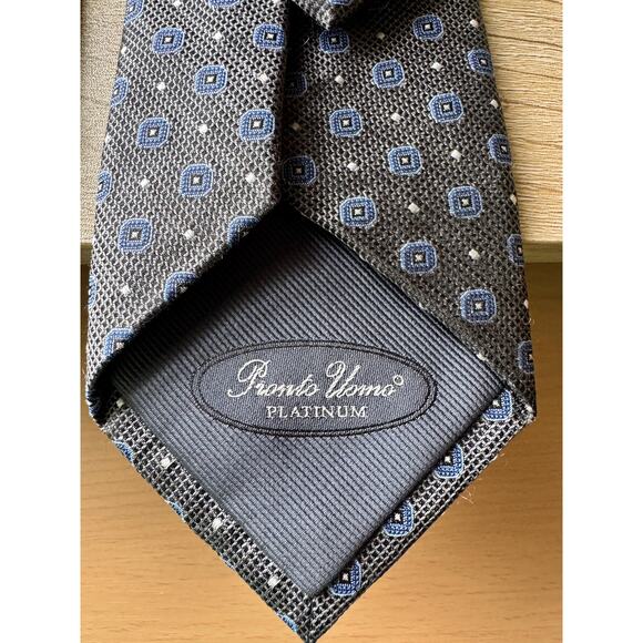Pronto Uomo Silk Tie Set – Plaid & Geometric Patterns - Picture 6 of 9